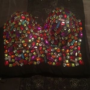 Beaded bustier